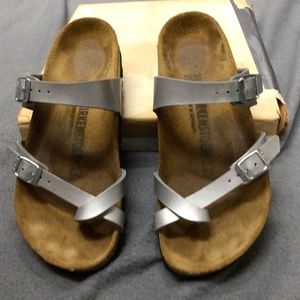 Mayari Birkenstocks, 38N, Silver